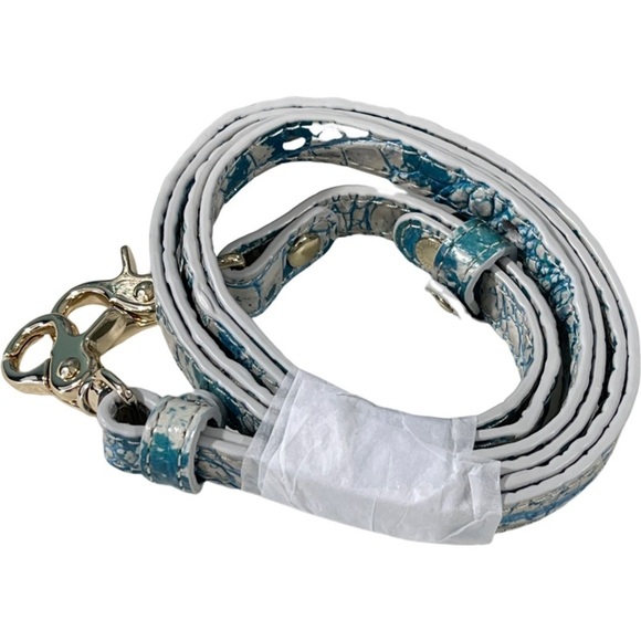 Brahmin Large Duxbury Mesmerized Melbourne Leather Satchel Calming Blue - Picture 7 of 8